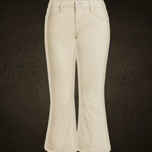 NWT FRAME Denim ‘Le Crop Mini Boot’ Jeans in “Camel Multi” Stripe Size 23